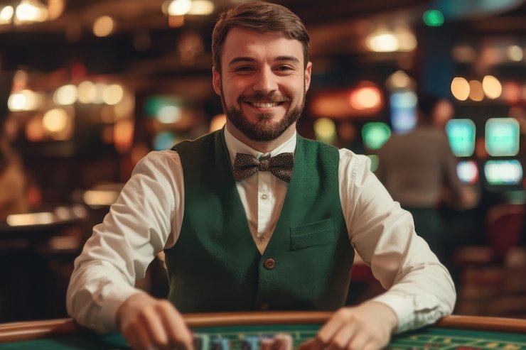 Mesin slot modern dengan tema neon dan animasi warna-warni yang memikat